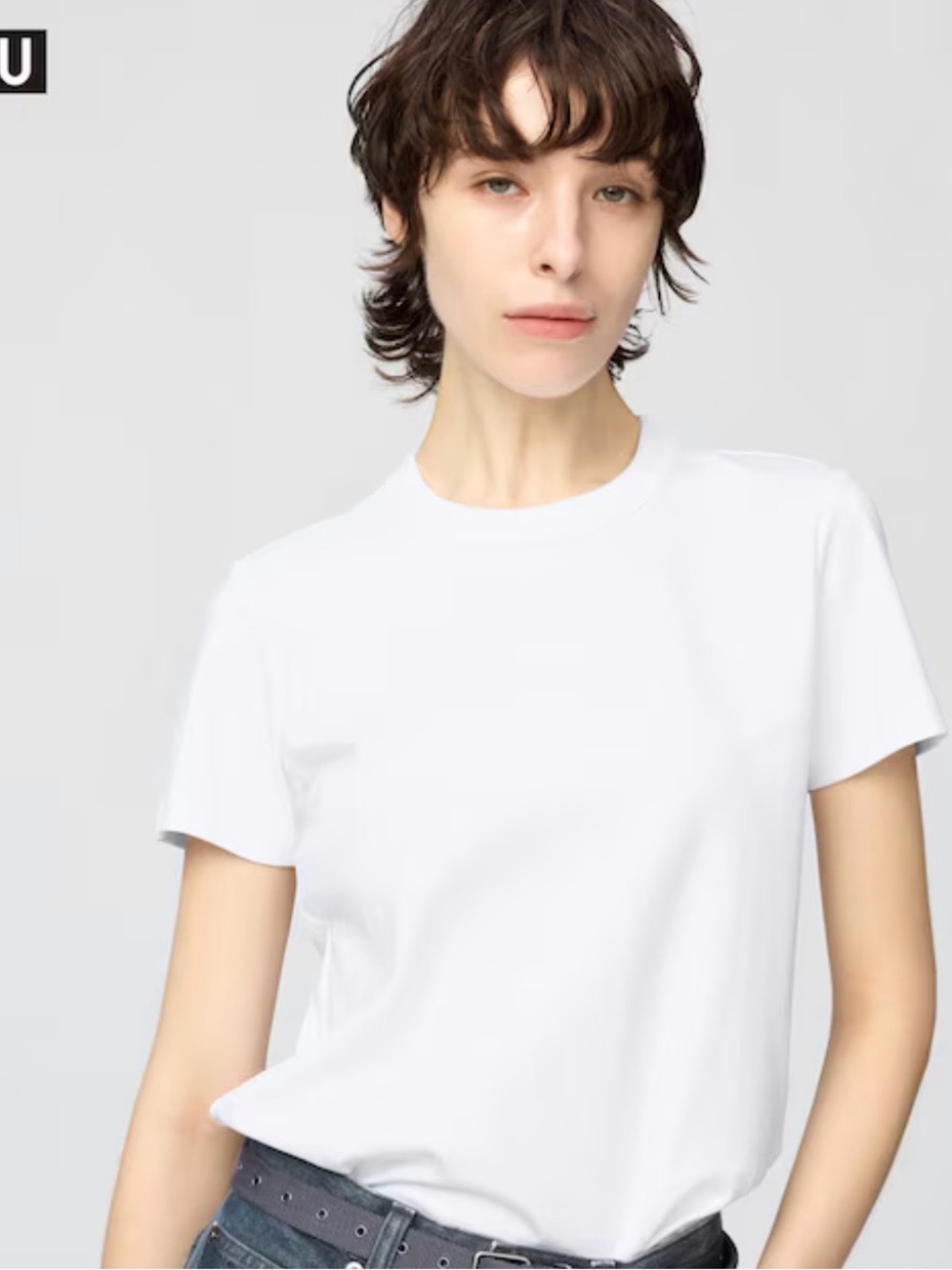 Uniqlo Crew Neck Tee - White - Size Medium NWT